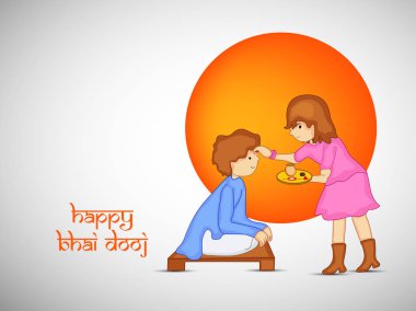 Hindu festivali Bhai Dooj arka plan resmi