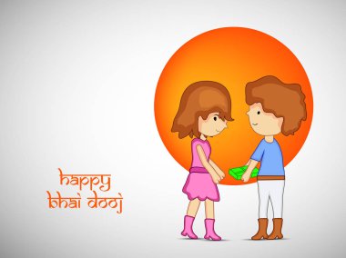 Hindu festivali Bhai Dooj arka plan resmi