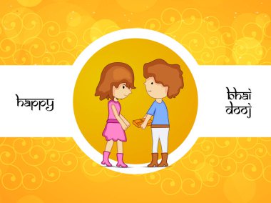 Hindu festivali Bhai Dooj arka plan resmi