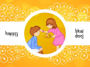 Hindu festivali Bhai Dooj arka plan resmi