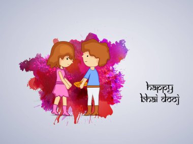 Hindu festivali Bhai Dooj arka plan resmi