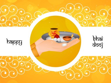 Hindu festivali Bhai Dooj arka plan resmi