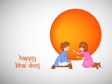 Hindu festivali Bhai Dooj arka plan resmi