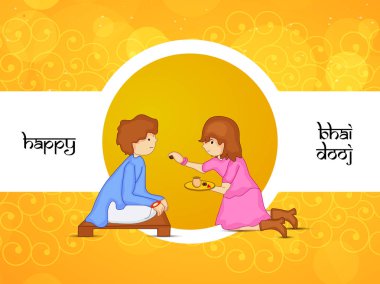 Hindu festivali Bhai Dooj arka plan resmi