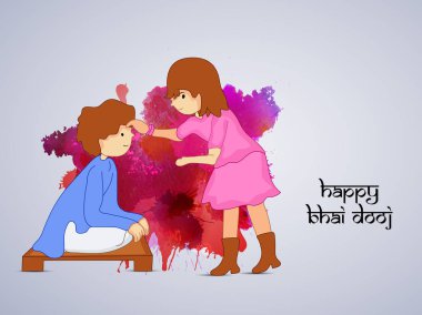 Hindu festivali Bhai Dooj arka plan resmi
