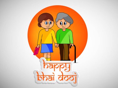 Hindu festivali Bhai Dooj arka plan resmi