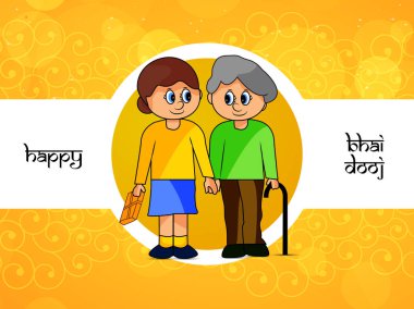 Hindu festivali Bhai Dooj arka plan resmi