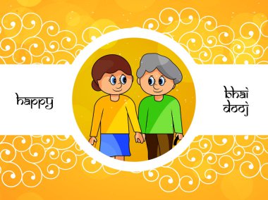 Hindu festivali Bhai Dooj arka plan resmi