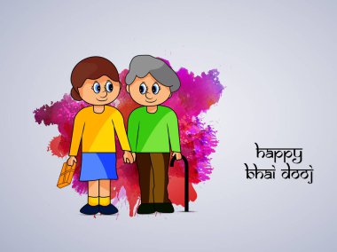 Hindu festivali Bhai Dooj arka plan resmi