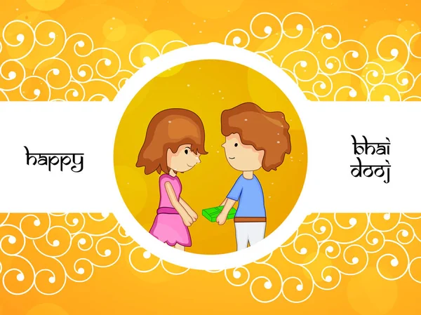 Hindu festivali Bhai Dooj arka plan resmi