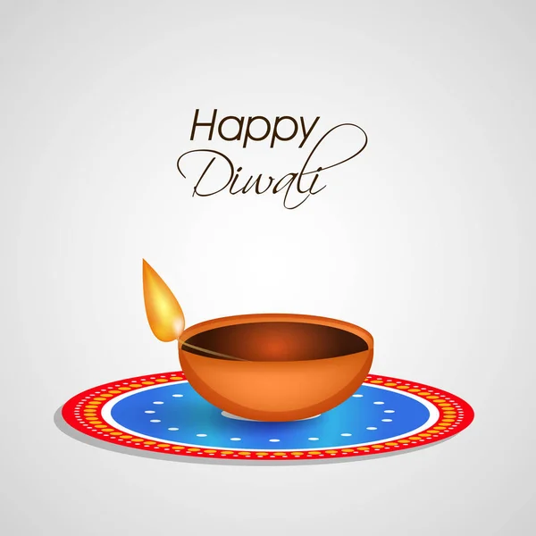 Illustration du festival hindou Diwali fond — Image vectorielle