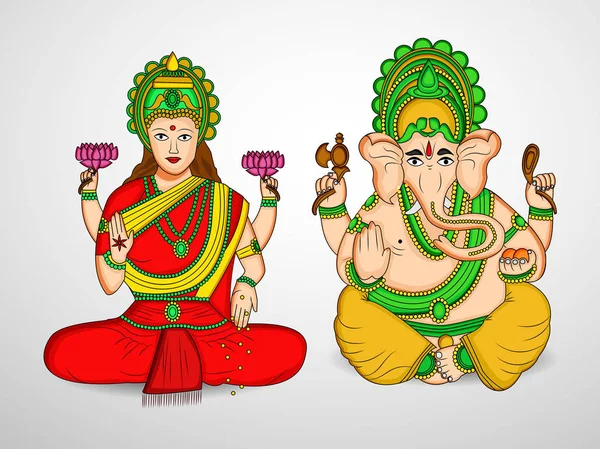 Ilustração de hindu festival Diwali fundo —  Vetores de Stock