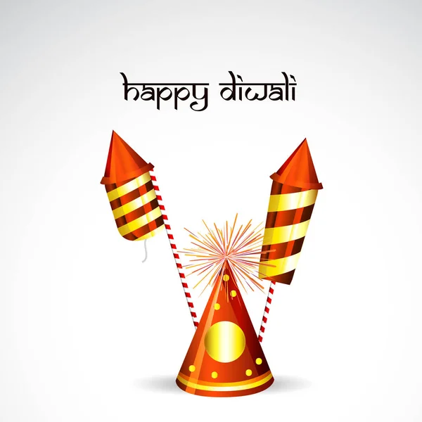 Illustration av hinduiska festival Diwali bakgrund — Stock vektor