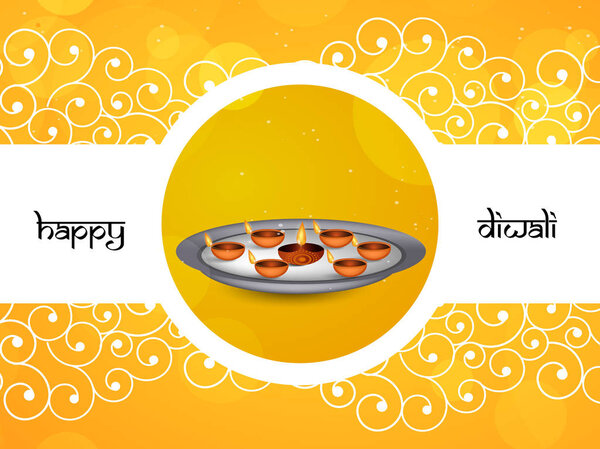 illustration of hindu festival Diwali background