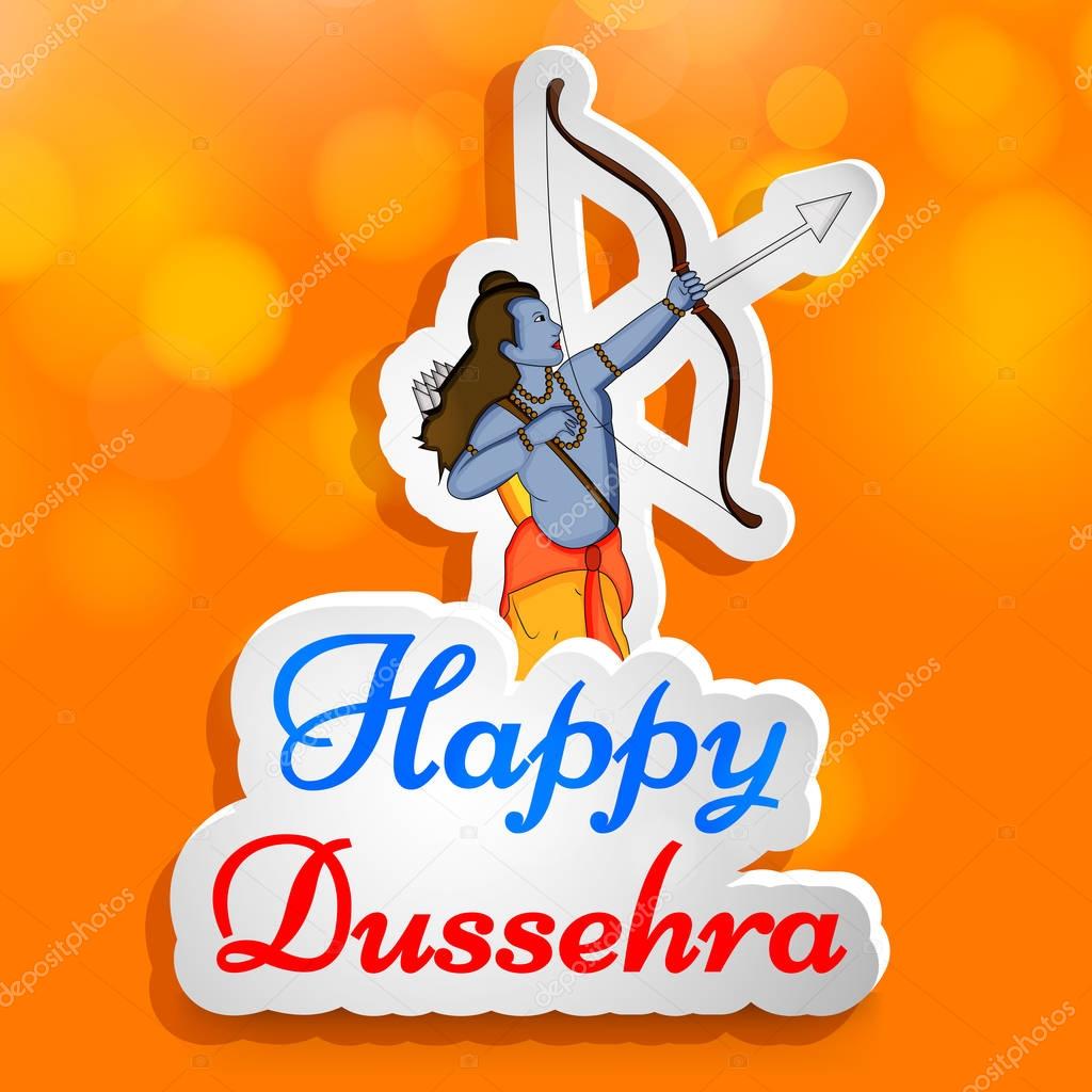 illustration of hindu festival Dussehra background
