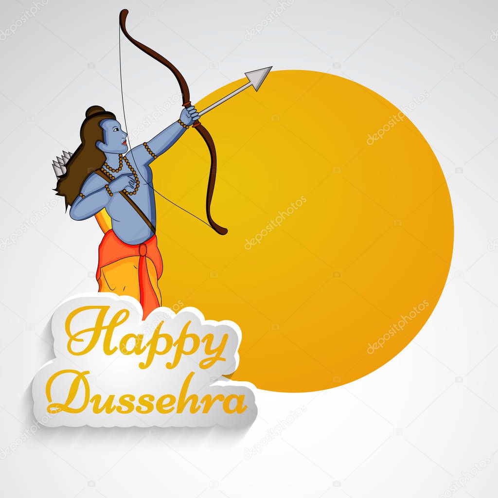 illustration of hindu festival Dussehra background