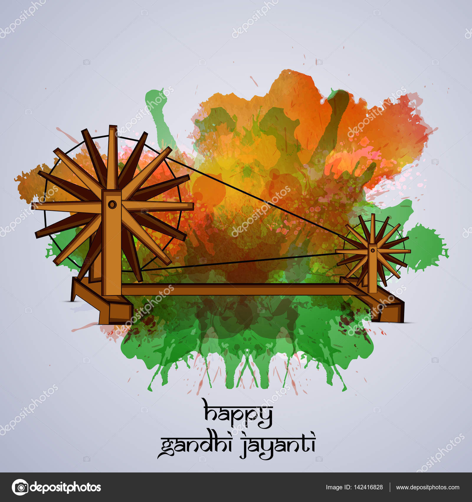 Illustration of Gandhi Jayanti Background Stock Vector Image by  ©InfiniteGraphic #142416828