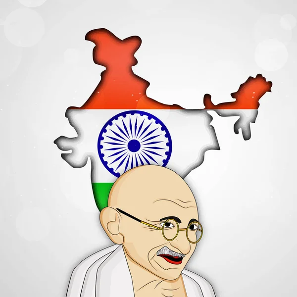 Ilustración de Gandhi Jayanti Fondo — Vector de stock