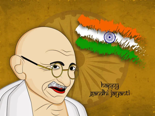 Illustratie van Gandhi Jayanti achtergrond — Stockvector