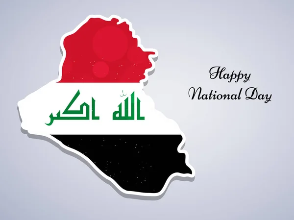 Ilustração do Dia Nacional do Iraque fundo — Vetor de Stock
