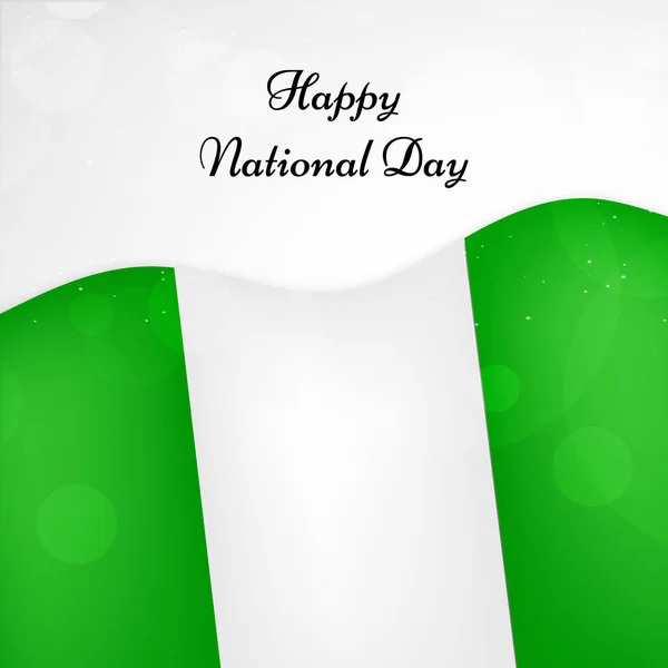 Illustration of Nigeria National Day background — Stock Vector