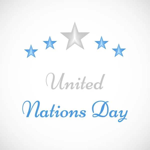 Ilustración de los antecedentes del Día de las Naciones Unidas — Vector de stock