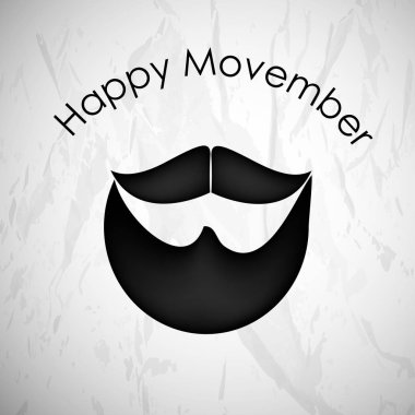 illustration of Movember background clipart