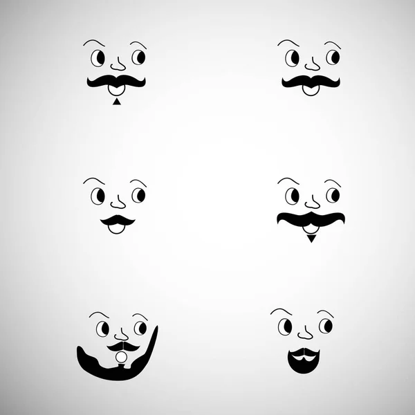 Illustration of Movember background — Stock Vector