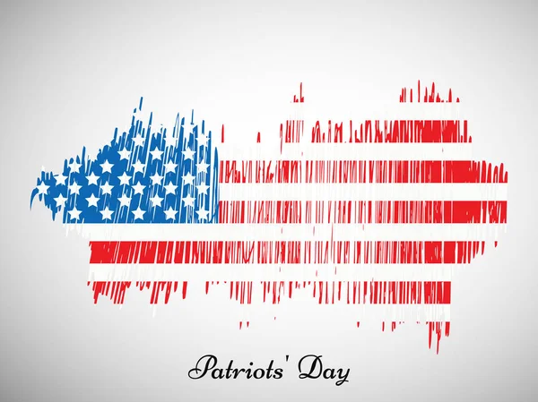 Illustration of Patriot's Day background — Stock Vector