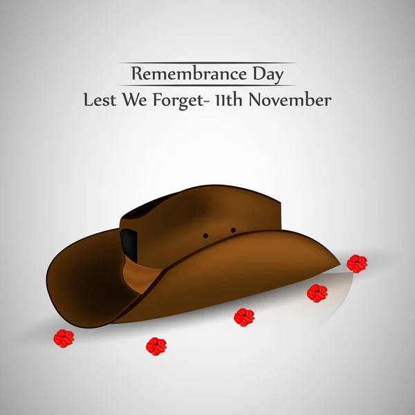 Illustration of Remembrance Day background — Stock Vector