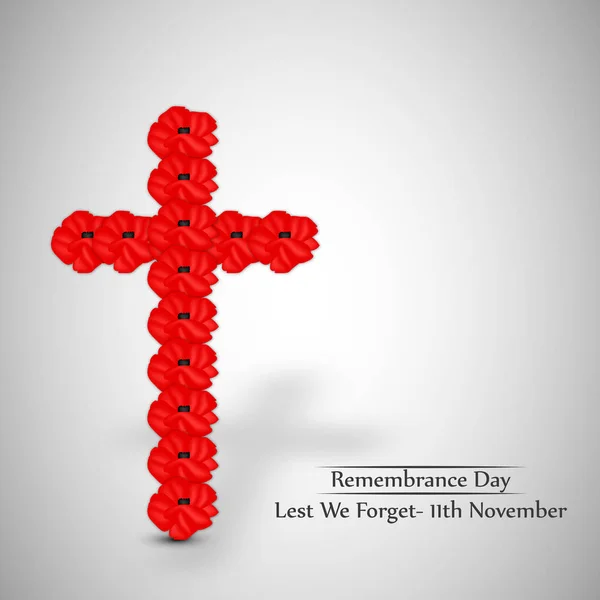 Illustration of Remembrance Day background — Stock Vector