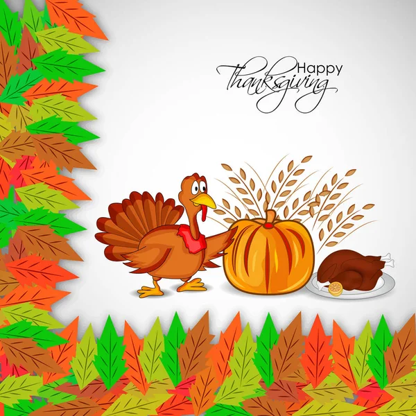 Illustration of thanksgiving background — Stock Vector