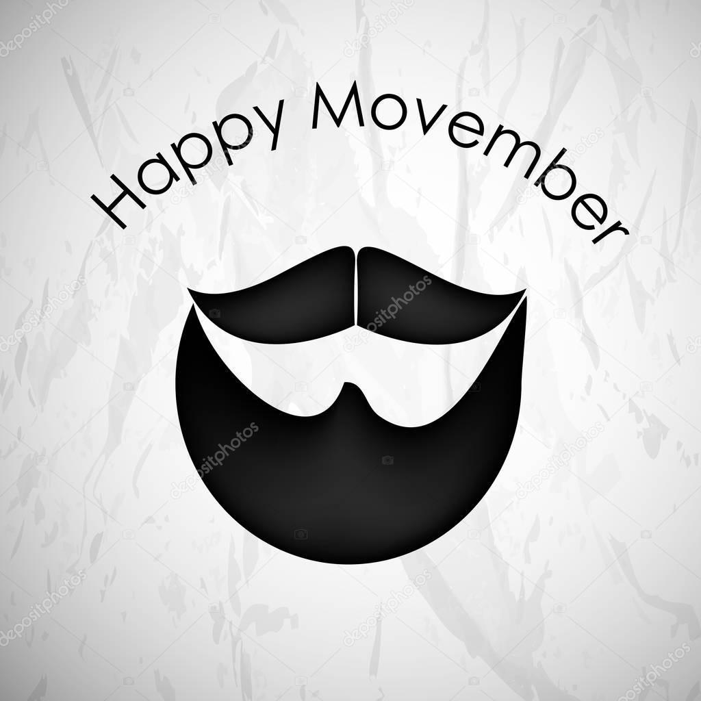 illustration of Movember background