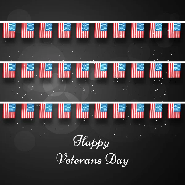 Illustration of Veterans Day background — Stock Vector