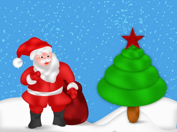 Illustration des weihnachtlichen Hintergrunds — Stockvektor