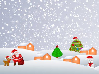 Noel arka plan çizimi