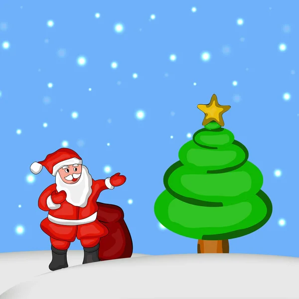Illustration des weihnachtlichen Hintergrunds — Stockvektor