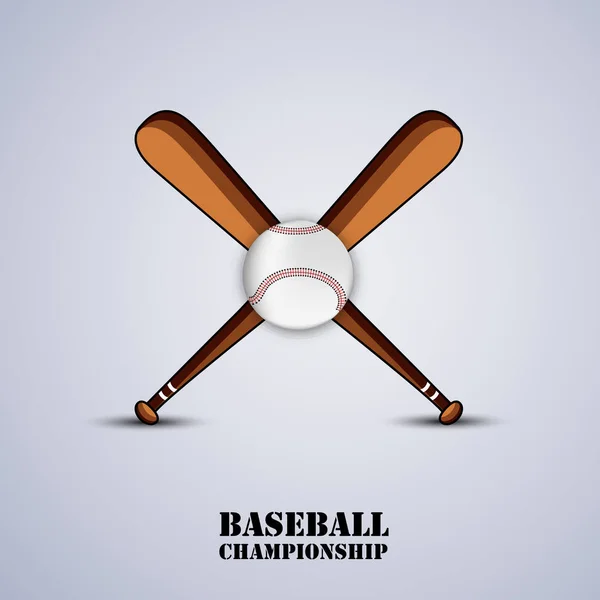 Abbildung Des Baseball Sport Hintergrund — Stockvektor