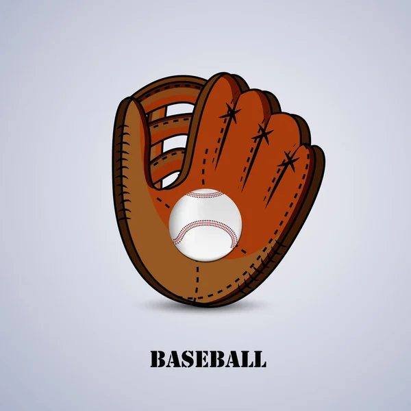 Illustration Baseball Sport Background — Stock Vector
