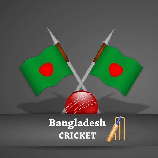 Ilustración Cricket Sport Background — Vector de stock