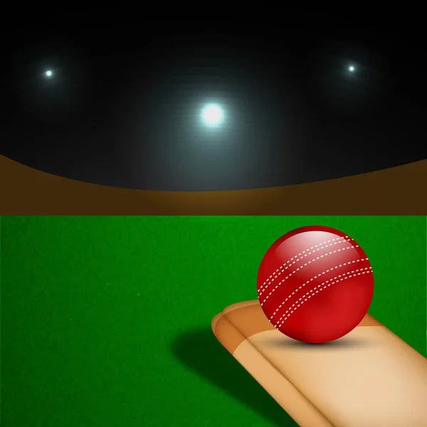Illustrazione Sfondo Cricket Sport — Vettoriale Stock