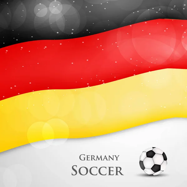 Illustration Germany Flag Participating Soccer Tournament — Stock Vector