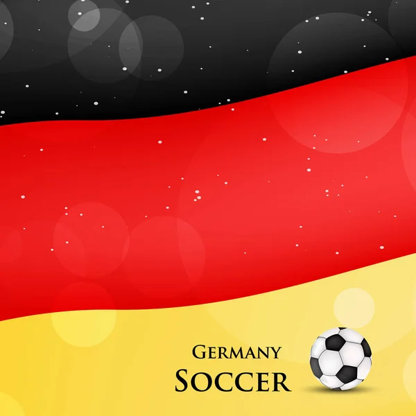 Illustration Germany Flag Participating Soccer Tournament — Stock Vector