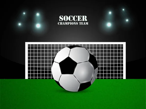 Afbeelding Van Voetbal Voor Achtergrond Van Voetbal Sport — Stockvector