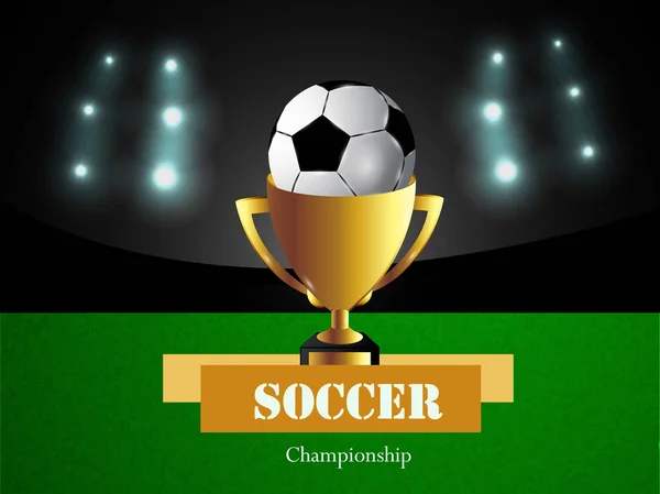 Illustration Soccer Ball Sport Soccer Background — Stock Vector