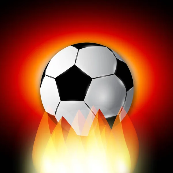 Illustration Ballon Football Pour Fond Football Sportif — Image vectorielle