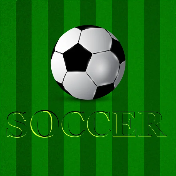 Afbeelding Van Voetbal Voor Achtergrond Van Voetbal Sport — Stockvector