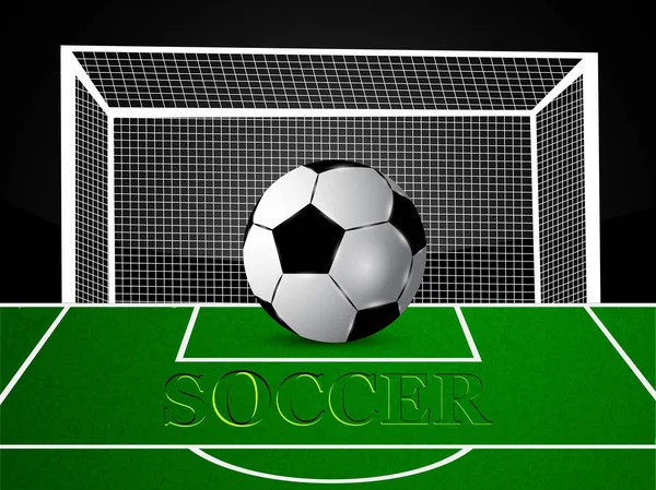 Abbildung Des Fußballs Für Den Sport Fußball Hintergrund — Stockvektor