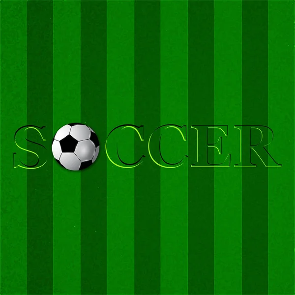 Εικονογράφηση Της Μπάλας Ποδοσφαίρου Για Φόντο Ποδόσφαιρο Αθλητισμός — Διανυσματικό Αρχείο