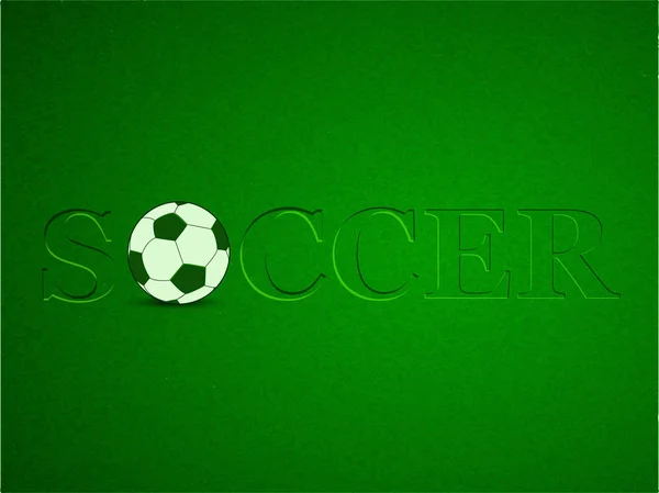 Abbildung Des Fußballs Für Den Sport Fußball Hintergrund — Stockvektor